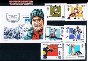 POLAND 1988 SEOUL/KOREA OLYMPICS + S/S MNH WRESTLING, JUDO, MOUNTAINS - Picture 1 of 1