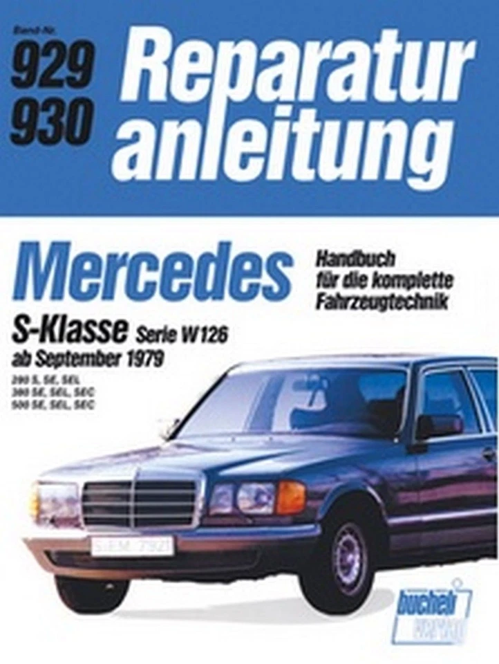Manuale di Riparazione Istruzioni Mercedes 280S / SE, 380 SE / SEC,  500SE / SEC - Immagine 1 di 1