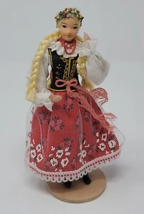 Vintage Spoldzielnia Pracy Handmade Doll Figurine Lalki Regionalne Poland Polish - Picture 1 of 8