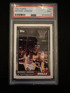1992 Topps Michael Jordan (#141) PSA 9 HOFer, The GOAT ^GRUMPYBUCK^ - Foto 1 di 2