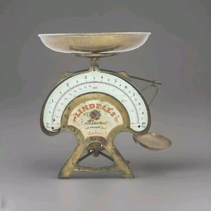 Antique LINDELLS Food Candy Scales Kitchenscale Balance Waage Weegschaal Swedish - Picture 1 of 9