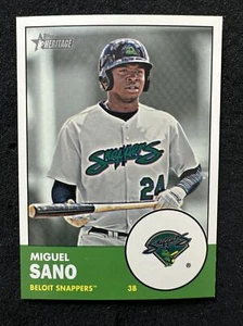 MIGUEL SANO #6 2012 Topps Heritage Minor League Edition Rookie/Prospect QTY - Picture 1 of 2