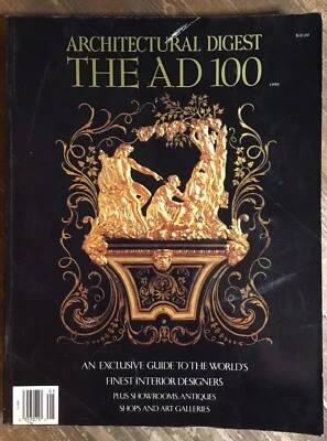 ARCHITECTURAL DIGEST THE AD 100 Special 100th Issue AUGUST 1990 - Image 1 of 3
