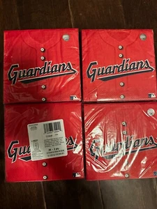 Cleveland Indians Jersey Napkins New Lot of 4 Birthday Party Guardians MLB - Picture 1 of 1