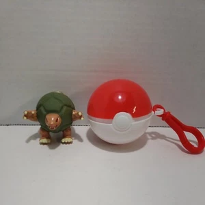 Pokemon Golem Pokeball Keychain Figure Toy Vintage 1999 Burger King - Picture 1 of 5