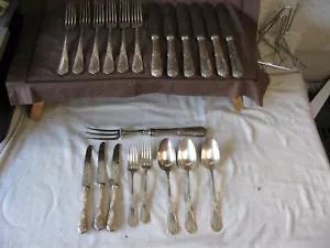 21 pièces d'une ménagère en métal argenté signé SFAM 2 poinçons - Imagen 1 de 18