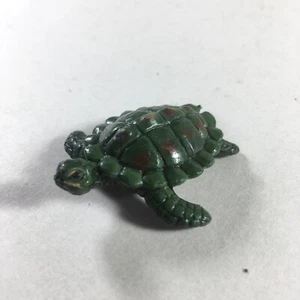 Vintage 1994 CE 3" PVC Turtle Figure - Green Map Striped Reptile Figurine Toy - Picture 1 of 8