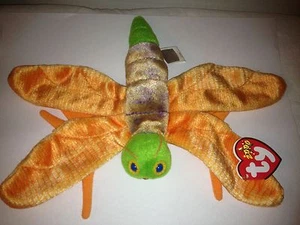 TY GLOW THE LIGHTNING BUG BEANIE BABY 2000 ¡JUGUETE DE PELUCHE NUEVO RETIRADO! - Imagen 1 de 2