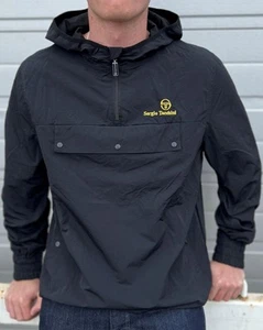 Sergio Tacchini Overhead Jacket Black - Picture 1 of 4