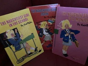 The Naughtiest Girl In The School Is A Monitor Again Books Vintage Set - Picture 1 of 4