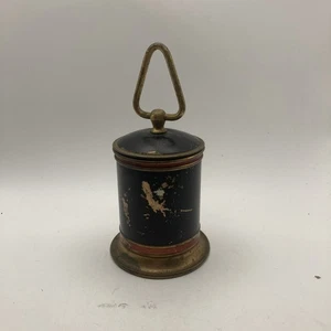 Cigarette Vintage MCM Pop-Up Dispenser in Brass And Enamel Rare Find - Picture 1 of 12