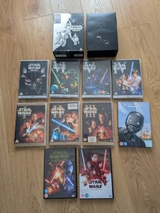 Collection Of Star Wars DVDs Including Original Trilogy Box Set 1-8 Rogue One - Picture 1 of 6