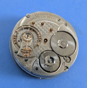 VINTAGE 18 SIZE WALTHAM MODEL 1892 21 JEWEL VANGUARD TASCHENUHR TEILE - Bild 1 von 25