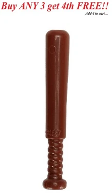 ☀️NEW Lego Medium Reddish Brown BASEBALL BAT Friends Sports Player Gear Weapon - Image 1 of 3