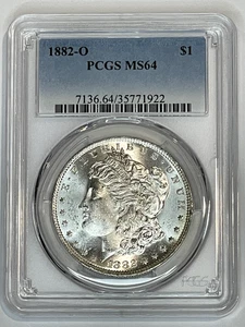 1882-O Morgan Silver Dollar $1 PCGS MS64 ~ Beautiful Coin - Picture 1 of 2