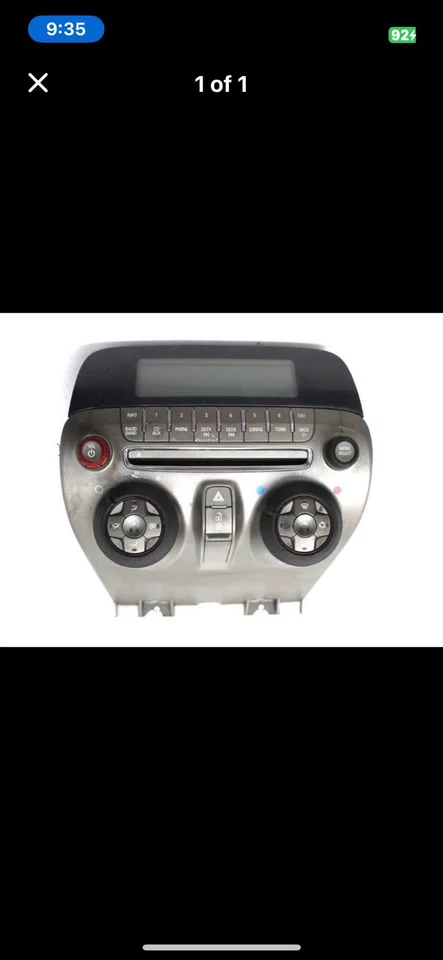 原始设备制造商 2010 - 2012 雪佛兰科迈罗调幅调频 CD 播放器 收音机 接收器 带气候 原始设备制造商 — 第 1/1 张图片