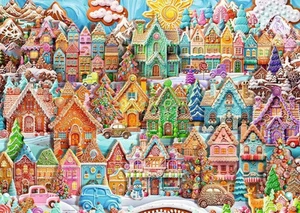 Ravensburger - Christmas Cookie Village Puzzle 1000pc - Picture 1 of 2