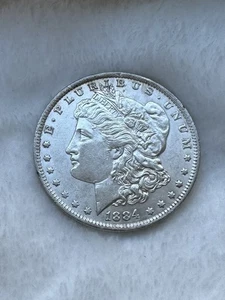 1884 - Dólar de plata O Morgan - INV#7695 - Imagen 1 de 2