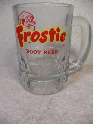Винтажная кружка Frostie Root Beer 5 дюймов из тяжелого стекла коллекционный напечатанный логотип б/у в отличном состоянии - Изображение 1 из 4