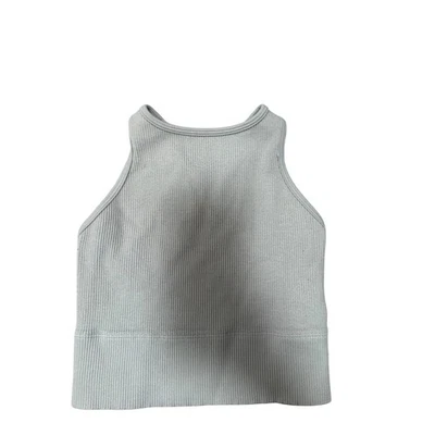 Camiseta sin mangas Gilly Hicks acanalada XS espalda deportiva sin mangas gris Foto 1 de 3