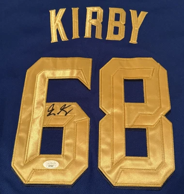 GEORGE KIRBY Mariners signed auto autographed City Connect Jersey JSA - Image 1 of 4
