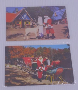 2 1956 COLOR PHOTO POSTCARDS, SANTA'S WORKSHOP, NORTH POLE, N.Y., CHRISTMAS - Picture 1 of 5