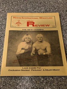 Vintage Original 1986 Hawaii International Wrestling Review Vol. #1 Issue 1 - Picture 1 of 12