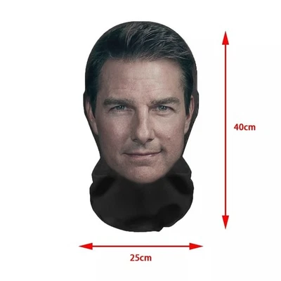Tom Cruise American actor mask full face funny cosplay celebrity - Image 1 of 2