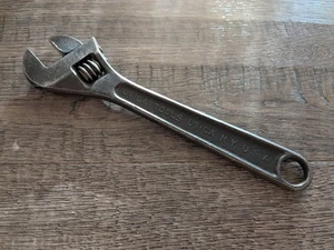 "Llave ajustable vintage UTICA EE. UU. 8"" hecha en EE. UU. acero de aleación forjado con caída" - Imagen 1 de 6