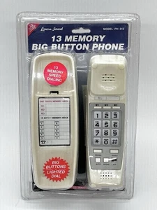 Lenoxx Sound 13 Memory Big Button Phone PH-313 Lighted Dial Pad Ivory NEW - Picture 1 of 10