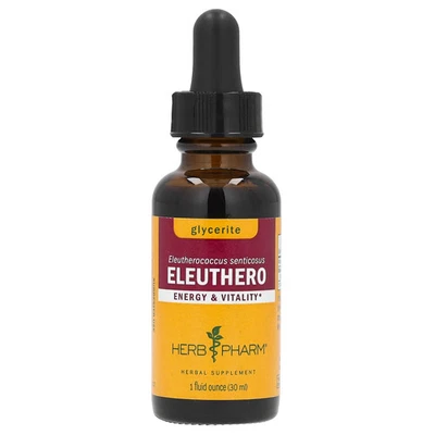 Herb Pharm Eleuthero sin alcohol 1 fl oz 30 ml sin alcohol, sin gluten Foto 1 de 2
