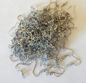 200 Earwires Basic Fishhooks Plated Copper Steel tone 17mm - Picture 1 of 1
