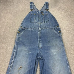 Dickies Latzhose Erwachsene 40x27 blau Overall Latzhose Denim Workwear Carpenter Herren - Bild 1 von 11