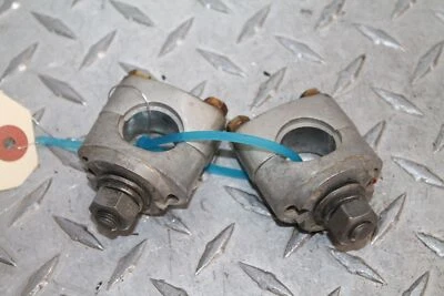 1980 YAMAHA MX80 HANDLE BAR MOUNT RISERS CLAMPS - Image 1 of 3