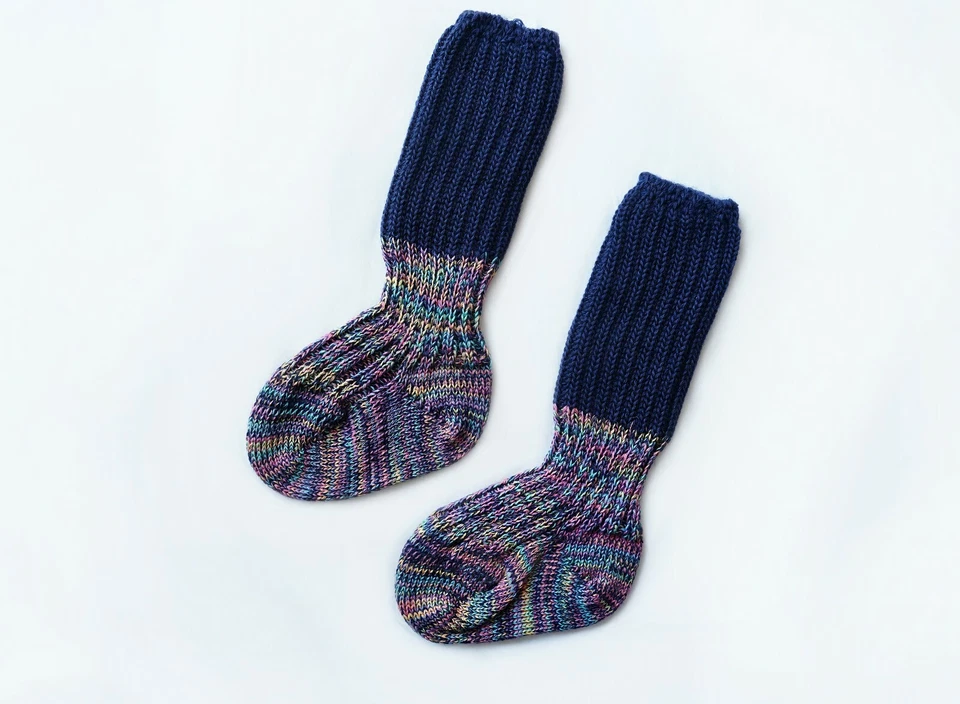  Calcetines de bebé Grödo de lana orgánica y algodón. Meses 3 a 9. Hecho en ALEMANIA Foto 1 de 1