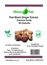 Thai Black Ginger Extract Vegan Capsules 600mg | Pure Extract
