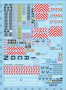 Gendarmería 05 1/87 imagen corredera húmeda calcomanía 114x81mm INTERDECAL - Imagen 1 de 1