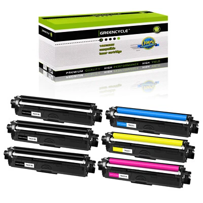 6 Set TN221 TN225 BCYM Toner Fits for Brother HL-3150CDW MFC-9140CDW DCP-9020CDW - Image 1 of 4