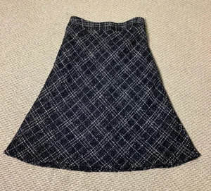 Falda para mujer BLANCA + WARREN negra línea A | Talla 10 - Imagen 1 de 10