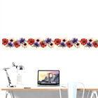 Floral Self-adhesive Wallpaper Border for Bathroom & Bedroom