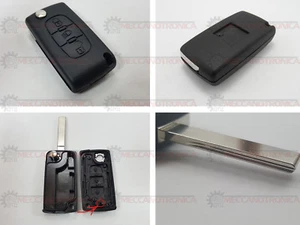 GUSCIO COVER CHIAVE PEUGEOT 207 307 407 CITROEN C2 C3 C4 C5 A 3 TASTI(L)(LS) - Picture 1 of 1