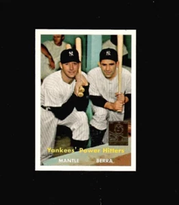 1997 Topps MICKEY MANTLE #23 of 36 YOGI BERRA 1957 Topps Reprint #407 - Picture 1 of 2