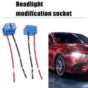 H7 Ceramic Headlight Bulb Connector Holder Sockets Accessories Wire V4W0 I3L4 - Picture 1 of 9