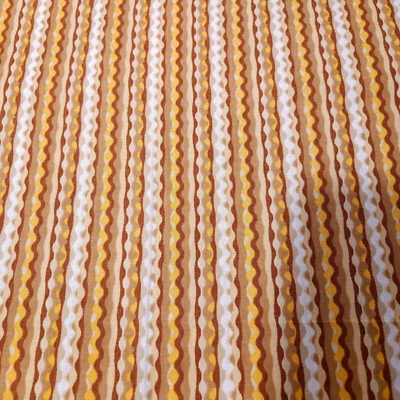 15" Serendipity Robbie Joy Eklow QT Goldenrod Brown Beige Wavy Stripe - Image 1 of 3