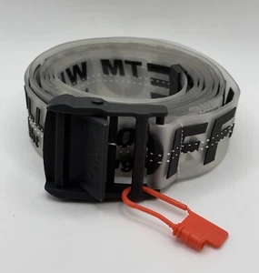 Off White Transparent Rubber Clear Black Industrial Belt 200cm Authentic - Picture 1 of 5