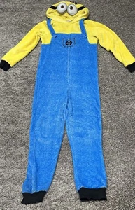 Despicable Me Minions Pajamas Womens Large One Piece Non Footed Hood Jump Suit - Picture 1 of 9