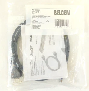 AX101951 Bix-Modular RJ-45 Patchcord BIX-MOD 23-4PR Solid CAT6 T568A 4 FT Black - Picture 1 of 8