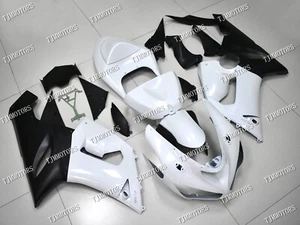 For Ninja ZX6R 2005-2006 Pearl White Blk ABS Injection Mold Bodywork Fairing Kit - Picture 1 of 9