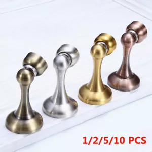 Magnetic Door Stop Stopper Holder Catch Fitting Screws Safety Guard Home Office - Picture 1 of 6