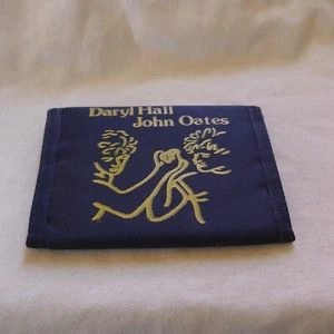 Vintage 1980er Hall and Oates Geldbörse Deadstock Neu aus altem Lagerbestand blk - Bild 1 von 3